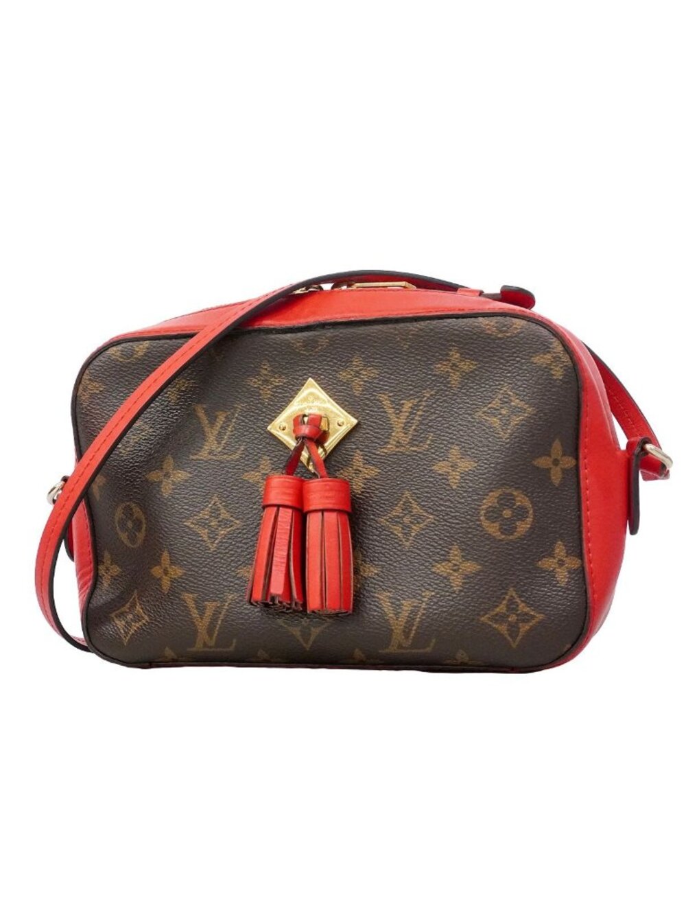 Louis Vuitton Handbag Monogram Saintonge Coquelicot 2-Way Bag